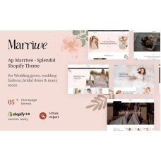 Ap Marriwe - Wedding Gown Shopify Theme