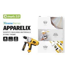 Apparelix Construction, Shopify Building Materials Store Theme