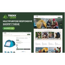 Trekk Geek - Tour Adventure Trekking & Camping, Hiking Multipurpose Shopify 2.0 Responsive Theme