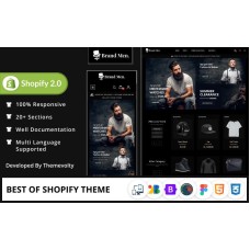 Brand Mega Fashion–Style Cloths–Shoes Shopify 2.0 Premium Responsive Theme