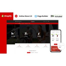 Sporty Sports and  Accessories Store Shopify Theme