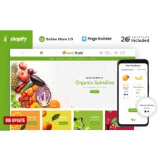 Organic World Food and Grocery Store Shopify Theme