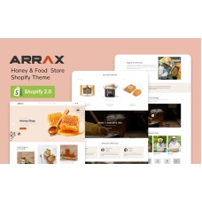 Arrax - Honey & Food  Store Shopify Theme