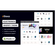 Elexa -Electronics Digital store High level Shopify 2.0 Multi-purpose Responsive Theme