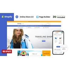 Diving Travel Accessories Store Shopify Theme