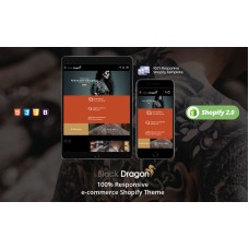 Blackdragon Tattoo - Artwork Black Tats Body Art Shopify 2.0 Theme