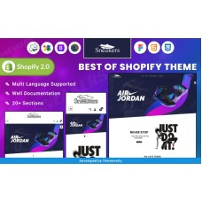 Sneakers Responsive World–Footwear Sport–Shoes Shopify 2.0 Store