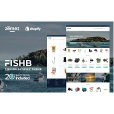 FishB - Shopify Fishing Website Design Template Shopify Theme