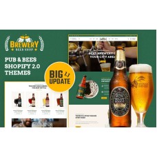 Brewery - Alcohol, Beer & Wine Shop Multipurpose Shopify 2.0 Responsive Theme