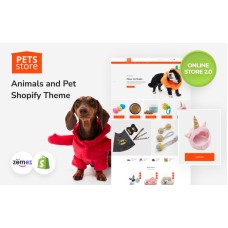 Animals and Pet Shop Responsive Online Store 2.0 Shopify Theme