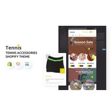 Tennis Accessories Store Shopify Theme
