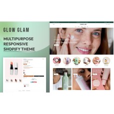 Glowglam -  Cosmetics Beauty Cosmetics & Skincare  Makeup Artist  Responsive Shopify Theme 2.0