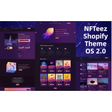 NFTeez |  NFT Shopify 2.0  Theme For Selling Digital Assets