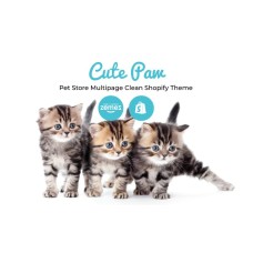Cute Paw - Pet Store Multipage Clean Shopify Theme