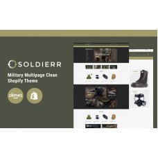 Soldierr - Military Multipage Clean Shopify Theme