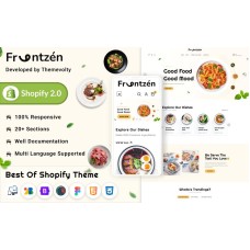 Frantzen Mega Rich Food Restaurant Shopify 2.0 Responsive Template