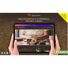 Dark Choco Cake - Choclate Bakery Coffee Shopify Theme