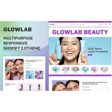 Glowlab - Beauty Cosmetics & Skincare Multipurpose Shopify 2.0 Responsive Theme