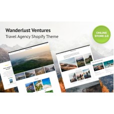 Wanderlust Ventures Travel Shopify Online Store 2.0 Theme