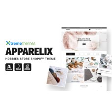 Apparelix Hobbies Store, Handmade Craft Shopify Theme