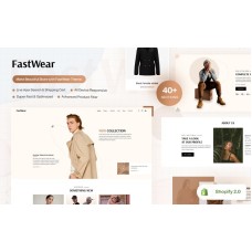 Fast Wear - Fashion Store Minimal Bootstrap Shopify Theme