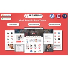 Artist Funk - Music & Audio Store WooCommerce Elementor Template