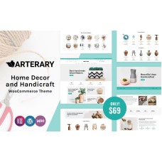Arterary - Home Decor, Handicraft, Ceramic Artist and Poultry Farm WooCommerce Theme