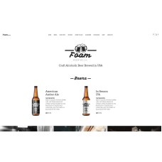Foam - Beer Pub ECommerce One Page Modern Elementor WooCommerce Theme