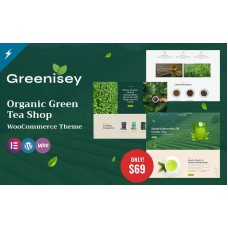 Greenisey -  Organic Green Tea Shop WooCommerce Theme