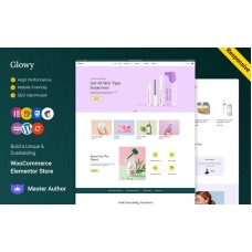 Glowy - Cosmetics and Skin Elementor WooCommerce Theme