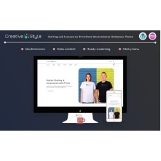 Creative Style - Clothing and Accessories Print Store Woocommerce Wordpress Theme