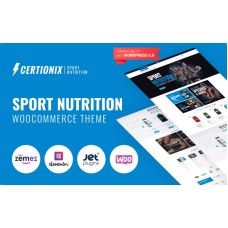 Certionix - Sport Nutrition Website Template with Woocommerce and Elementor WooCommerce Theme