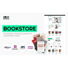 BookSto - Bookstore ECommerce Modern Elementor WooCommerce Theme