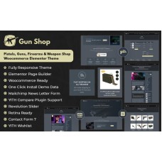 BulletCrew - Pistols, Guns, Firearms and Weapon Shop Woocommerce Elementor Theme