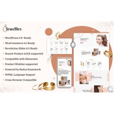 Jewellies - Online Jewellery Shopping Elementor Woocommerce Theme With AI Content Generator