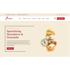 Glaciajo - Ice Cream and Online Food Shop eCommerce, WooCommerce and WordPress Theme