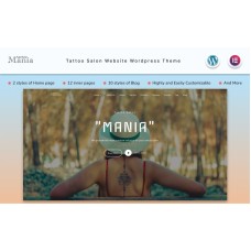 Mania - Tattoo Salon Website Wordpress Theme