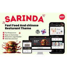 Sarinda Fast Food And Chinese Restaurant Fully Responsive WordPress Theme