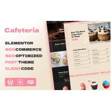 Cafeteria WordPress Theme for Cupcakes Shop