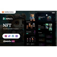 Nifto's - NFT Artistry And Digital Creations WordPress Elementor Theme