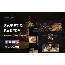 Sweetcream - Bakery and  Cookie Shop CMS WordPress Elementor Theme