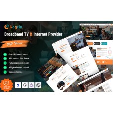 Gogrin - Broadband TV and Internet Provider WordPress Theme