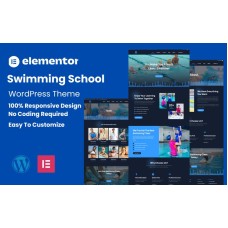 Swimming School Responsive WordPress Themes