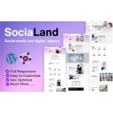 Socialand Digital Marketing Agency Portfolio Wordpress Theme