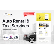 LuxCabs - Auto Rental & Taxi Services WordPress Theme