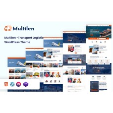 Multilen Transport & Logistic WordPress Theme.