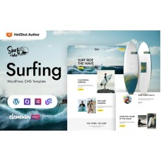 Surfride - Surfing Sports Club  WordPress Elementor Theme water