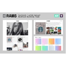 RAMS - Portfolio Artist Gallery WordPress Theme
