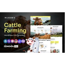 Milkcow - Cattle Farming And Milk Products Multipurpose WordPress Elementor Theme