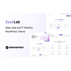 SaasLab - SaaS, App and IT Solution One Page WordPress Theme